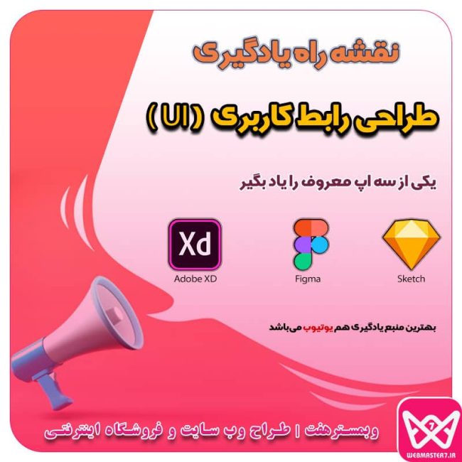 نقشه راه یادگیری، طراحی رابط کاربری (UI)   نقشه راه یادگیری، طراحی رابط کاربری (UI)